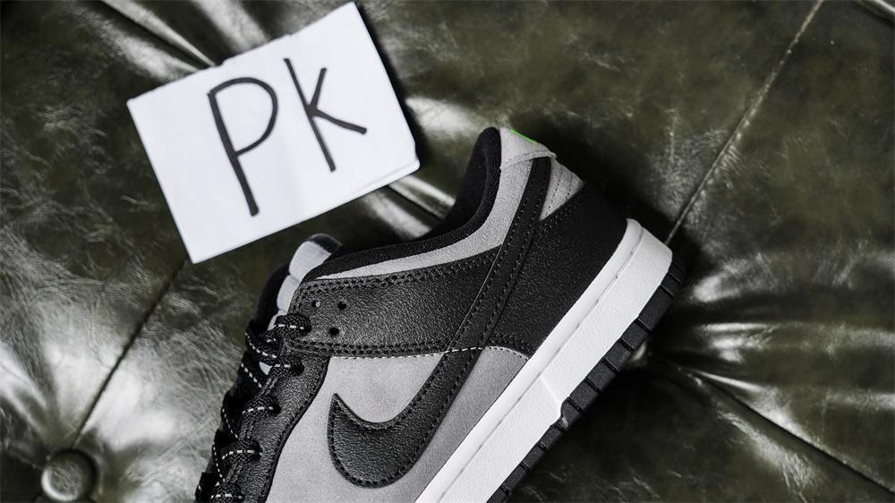 PK GOD Nike Dunk Low Black Grey Green Strike RETAIL MATERIALS READY TO SHIP